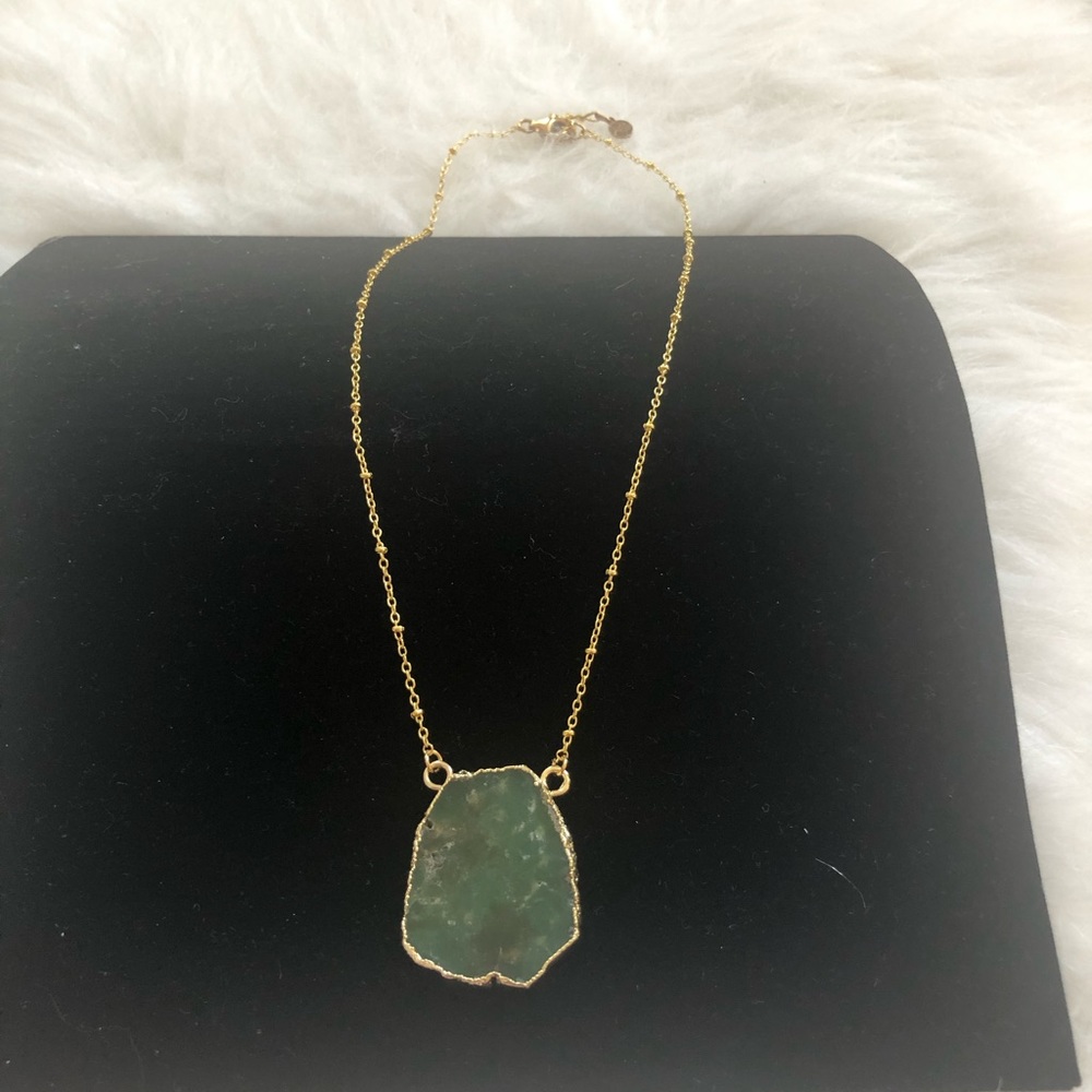 Chrysoprase Stone Necklace